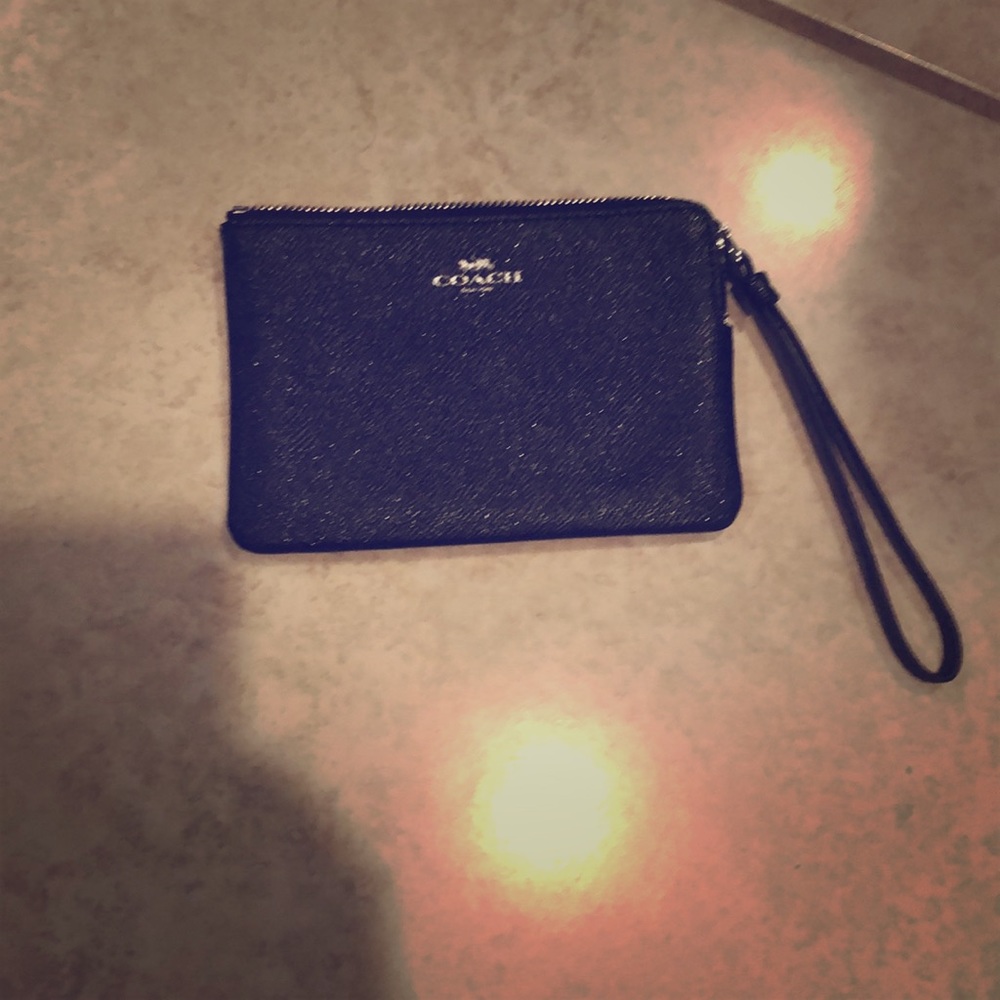 Coach zipper wristlet